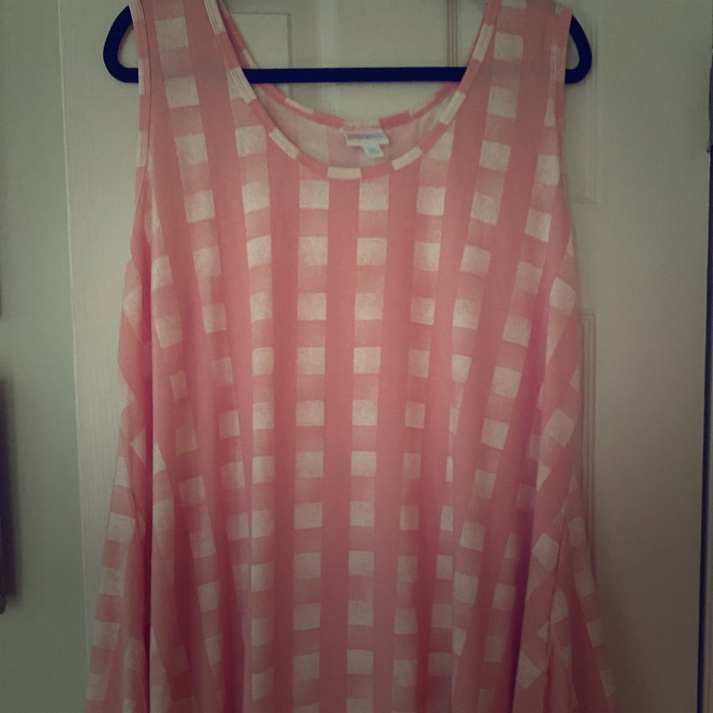 Lularoe 2x perfect tank plaid